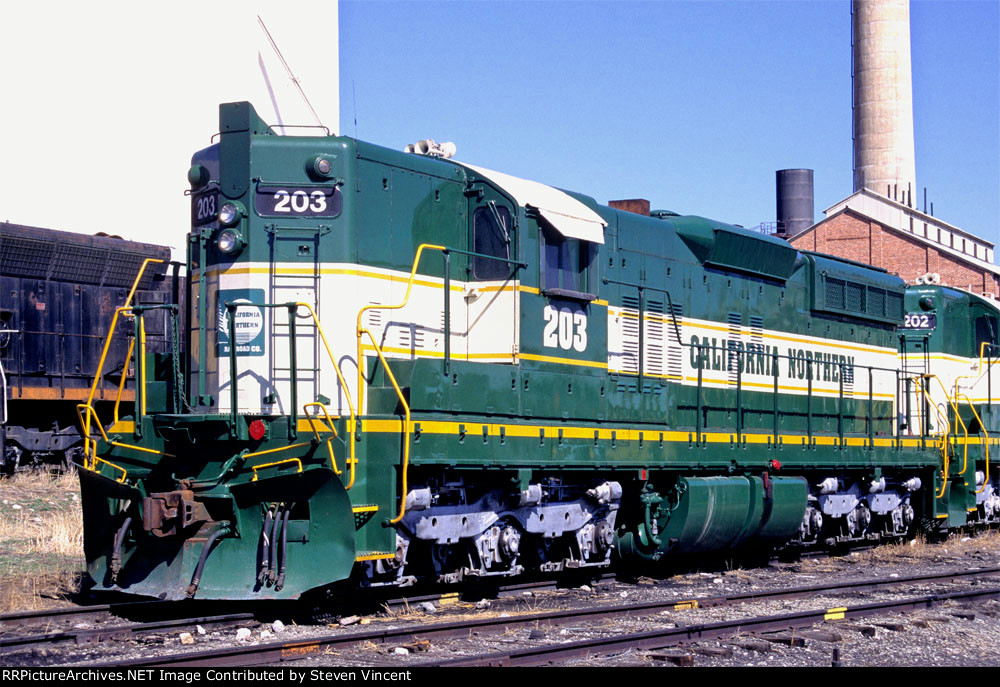 California Northern SD9 #203 after return to OMLX